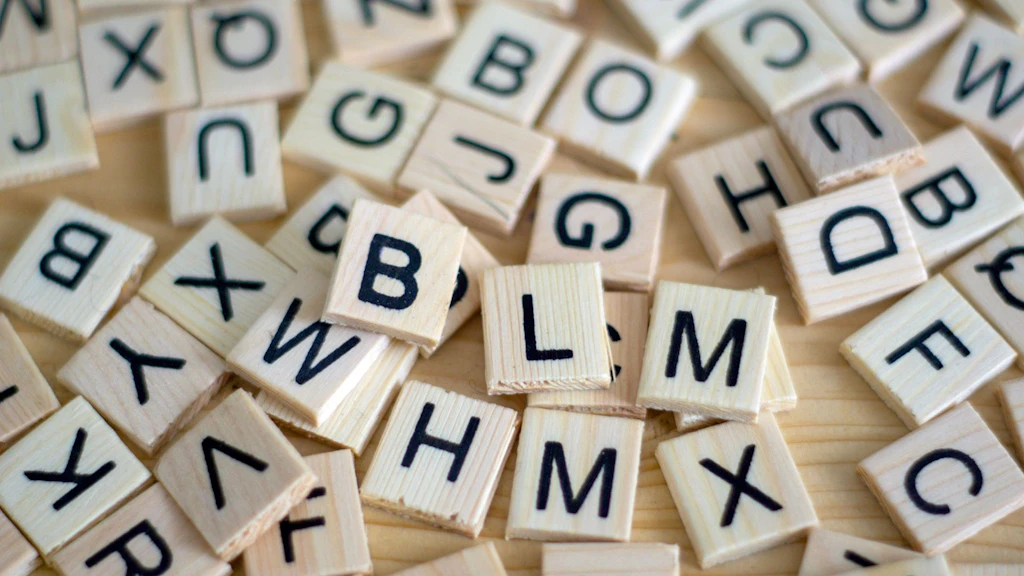 Scrabble letters